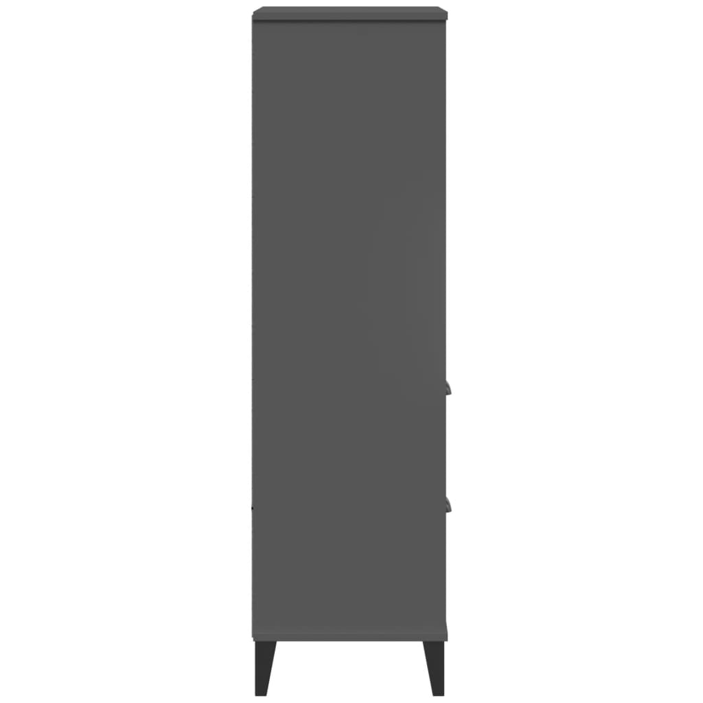 vidaXL Regał VIKEN, antracytowy, 60x35x123 cm, materiał drewnopochodny