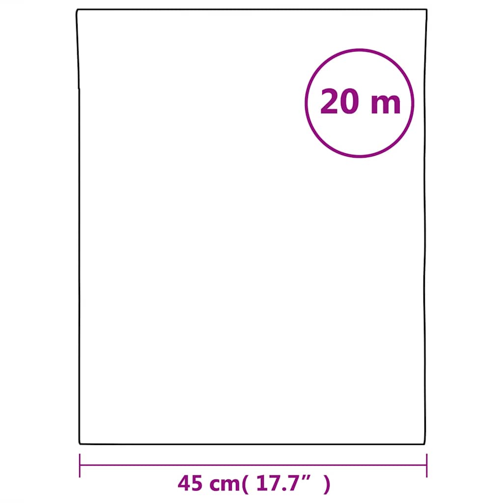 vidaXL Folia okienna statyczna, matowa, czarna, 45x2000 cm, PVC