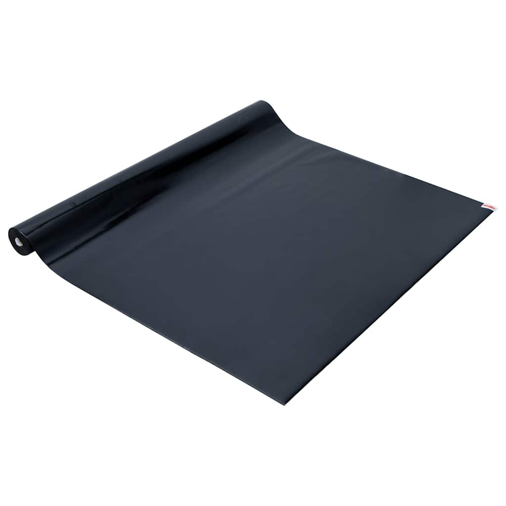 vidaXL Folia okienna statyczna, matowa, czarna, 90x1000 cm, PVC