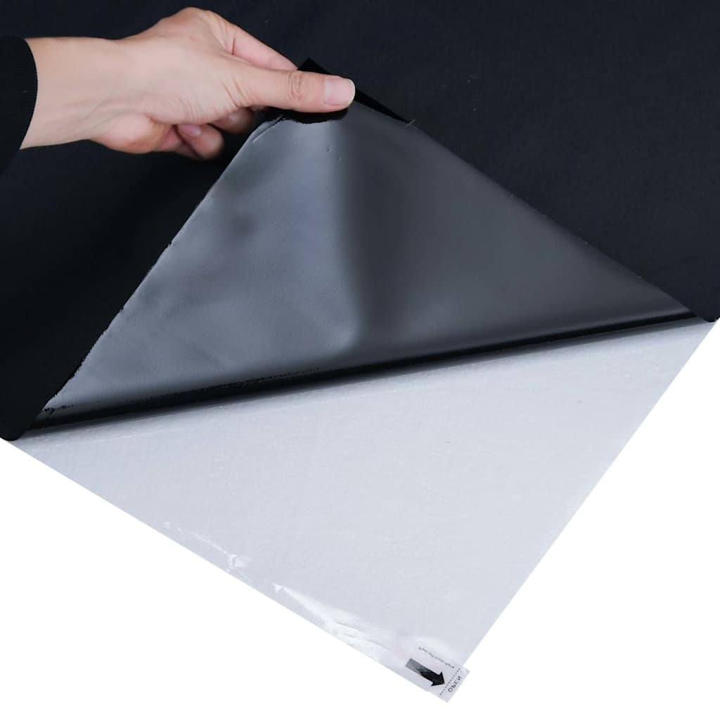 vidaXL Folia okienna statyczna, matowa, czarna, 90x1000 cm, PVC