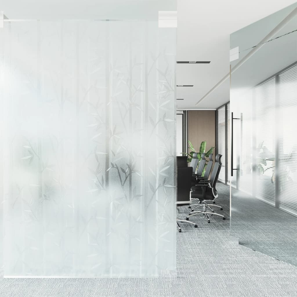 vidaXL Folia okienna, nieprzezroczysta, wzór bambusa, 45x500 cm, PVC