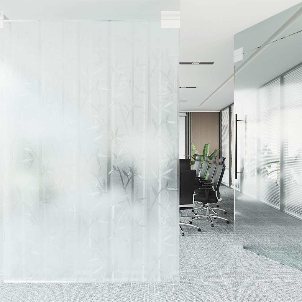 vidaXL Folia okienna, matowa, wzór bambusa, 60x500 cm, PVC