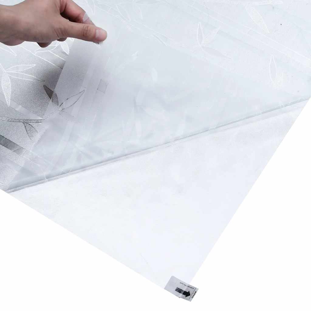 vidaXL Folia okienna, matowa, wzór bambusa, 90x500 cm, PVC