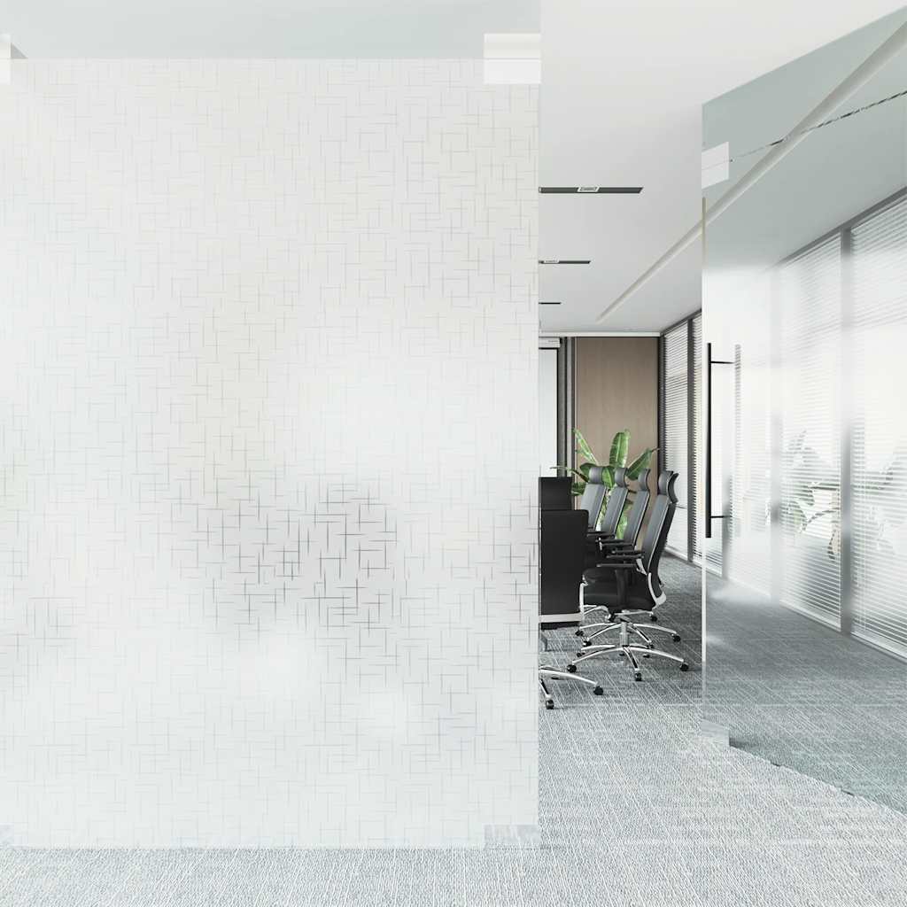 vidaXL Folia okienna, matowa, wzór w gwiazdy, 90x500 cm, PVC