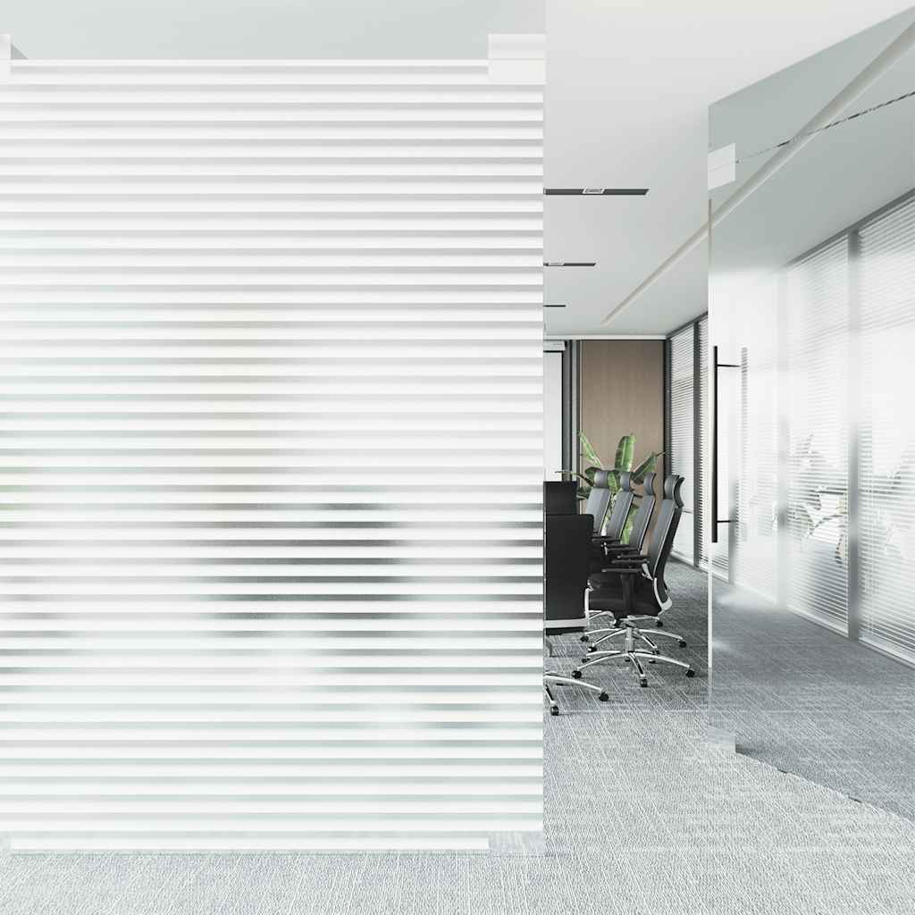 vidaXL Folia okienna, nieprzezroczysta, wzór w paski, 60x500 cm, PVC