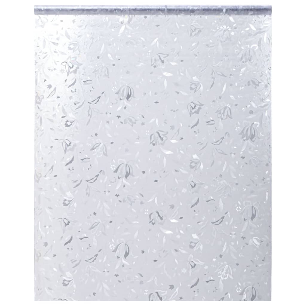 vidaXL Folia okienna, matowa, wzór kwiatowy, 45x500 cm, PVC