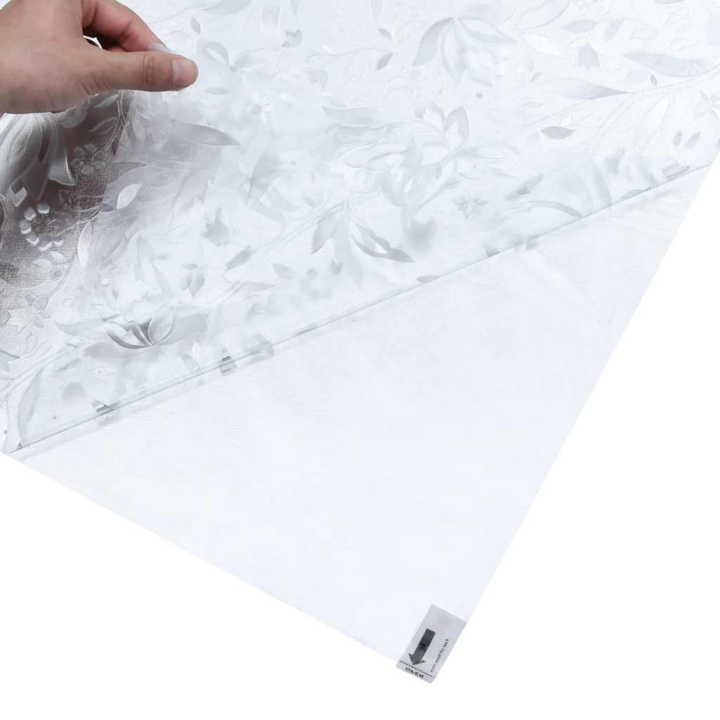 vidaXL Folia okienna, matowa, wzór kwiatowy, 90x500 cm, PVC
