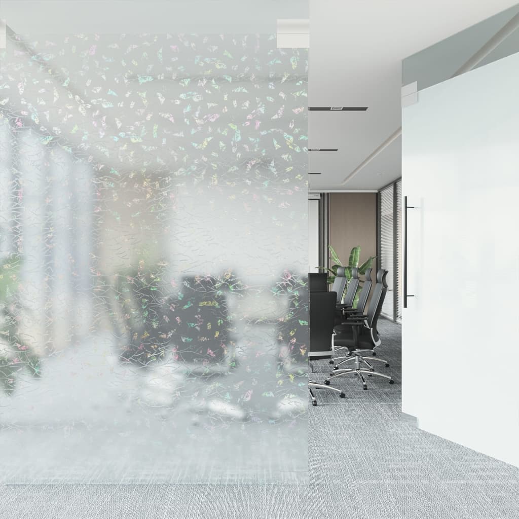 vidaXL Folia okienna, matowa, tęczowy wzór 3D, 60x2000 cm, PVC