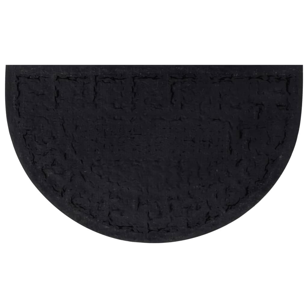 vidaXL Wycieraczka, półokrągła, 45x75 cm, guma i włókno kokosowe