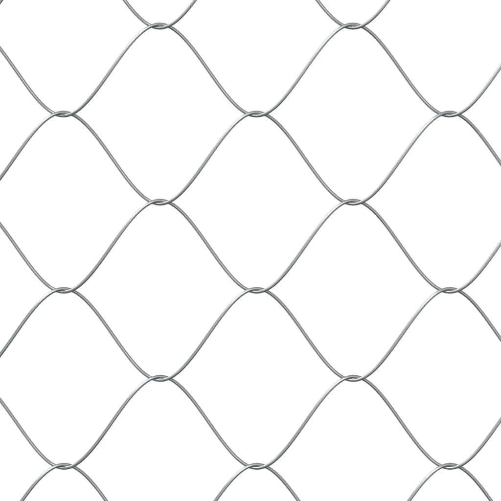 vidaXL Klatka dla psa, z dachem i drzwiami, szara, 2x2x2 m, stal