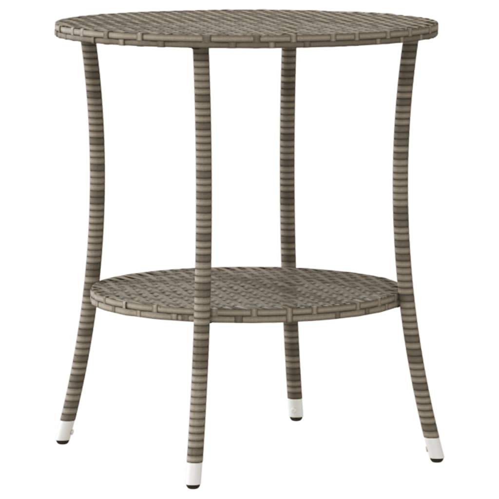 vidaXL Rozkładane fotele ogrodowe ze stolikiem, 2 szt., szare