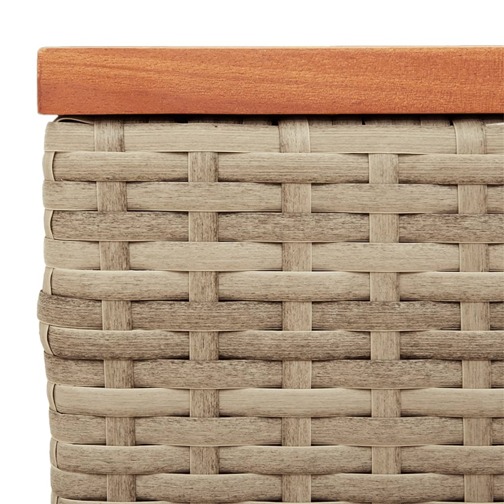 vidaXL Stoliki ogrodowe, 2 szt., beżowe, 55x34x37 cm