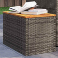 vidaXL Stoliki ogrodowe, 2 szt., szare, 55x34x37 cm