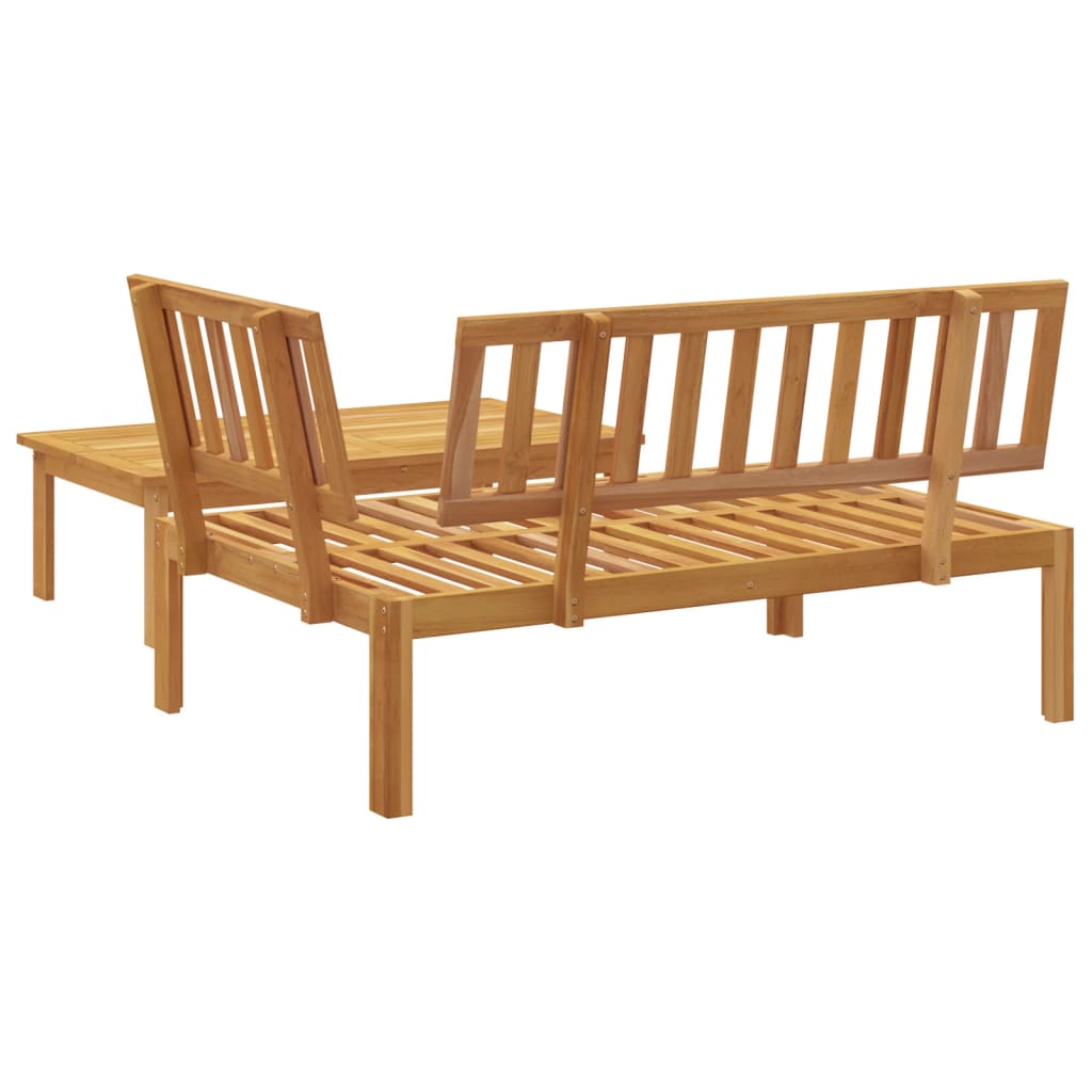 vidaXL Sofa ogrodowa i stolik z deseczek, lite drewno akacjowe