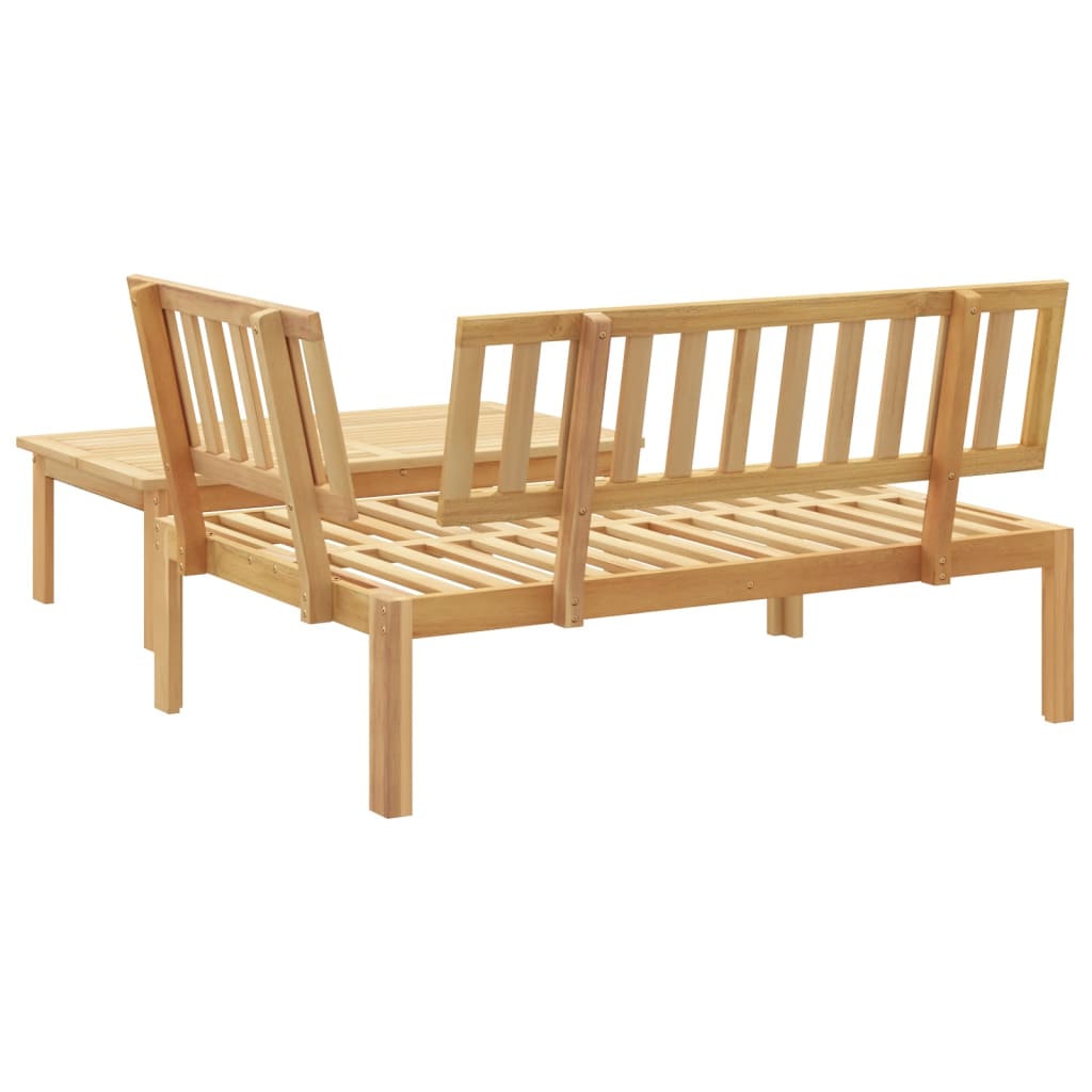 vidaXL Sofa ogrodowa i stolik z deseczek, lite drewno akacjowe