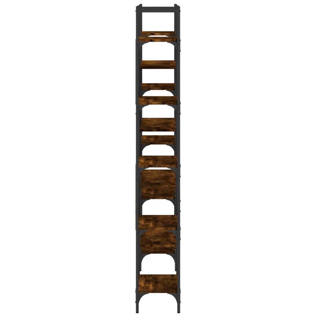 vidaXL Regał, przydymiony dąb, 155,5x24x166,5 cm
