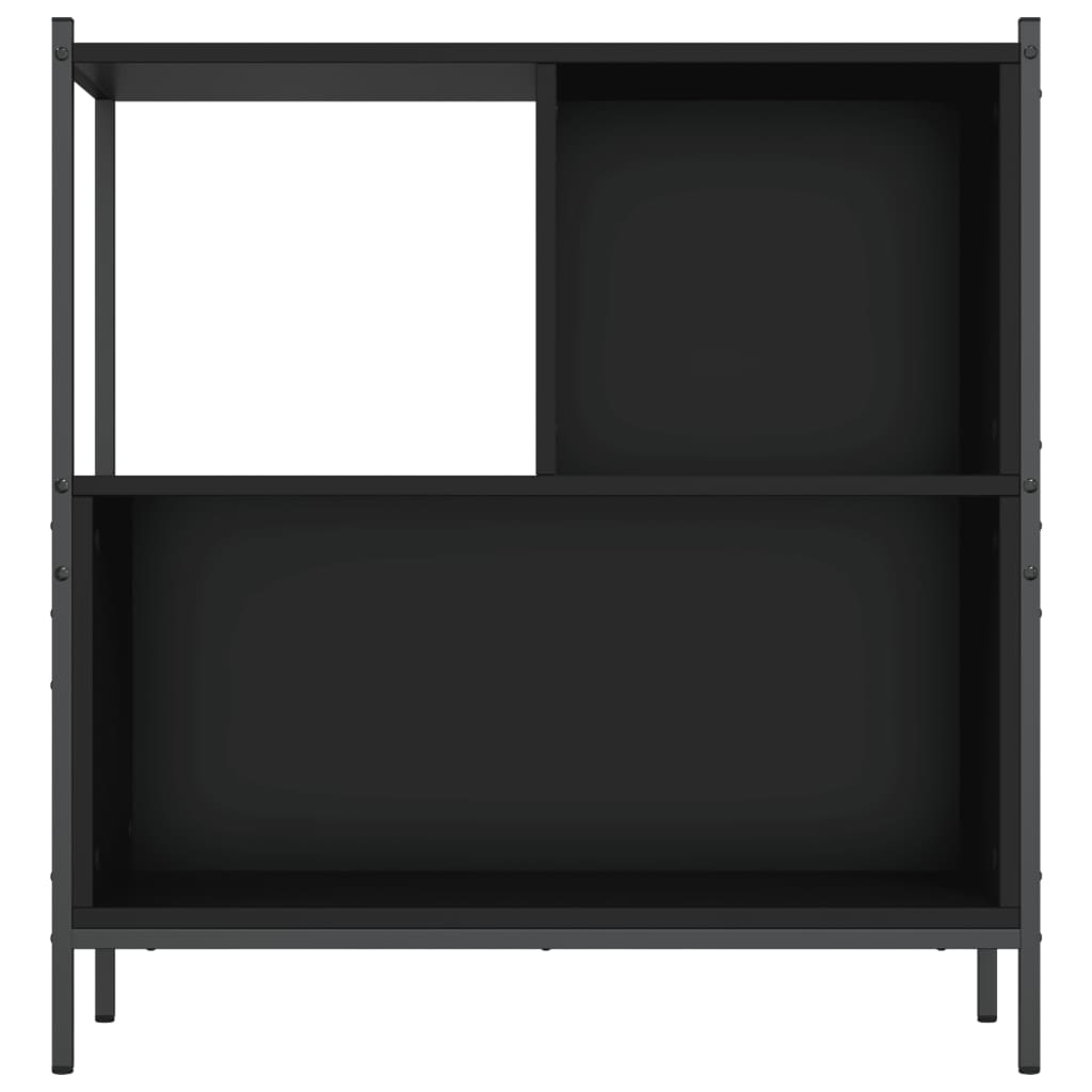 vidaXL Regał, czarny, 72x28x77,5 cm, materiał drewnopochodny