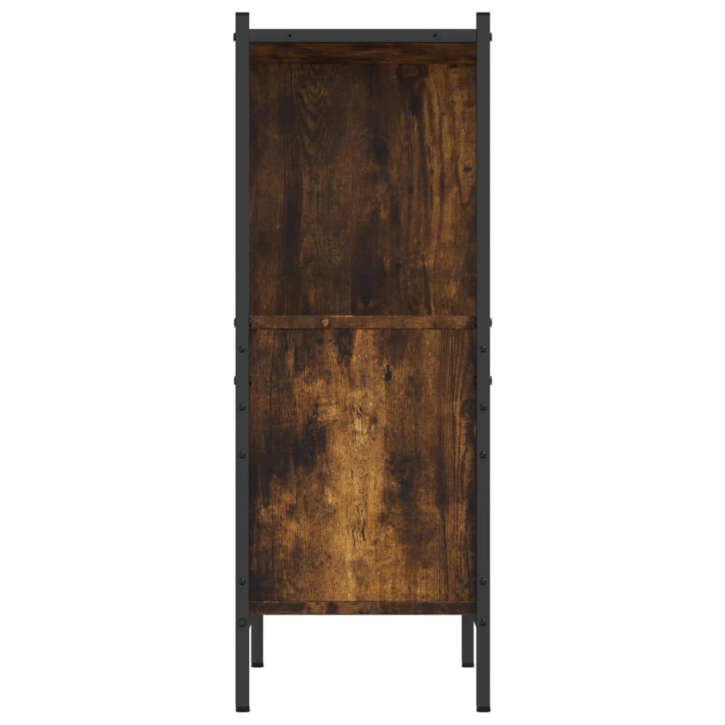 vidaXL Regał, przydymiony dąb, 72x28x77,5 cm, materiał drewnopochodny