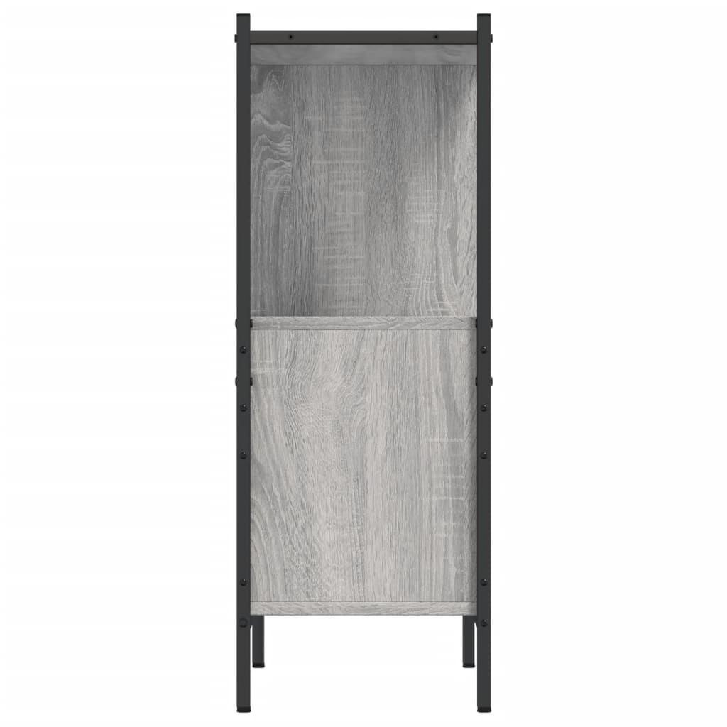 vidaXL Regał, szary dąb sonoma, 72x28x77,5 cm, materiał drewnopochodny