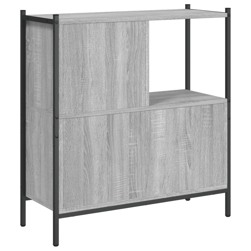 vidaXL Regał, szary dąb sonoma, 72x28x77,5 cm, materiał drewnopochodny
