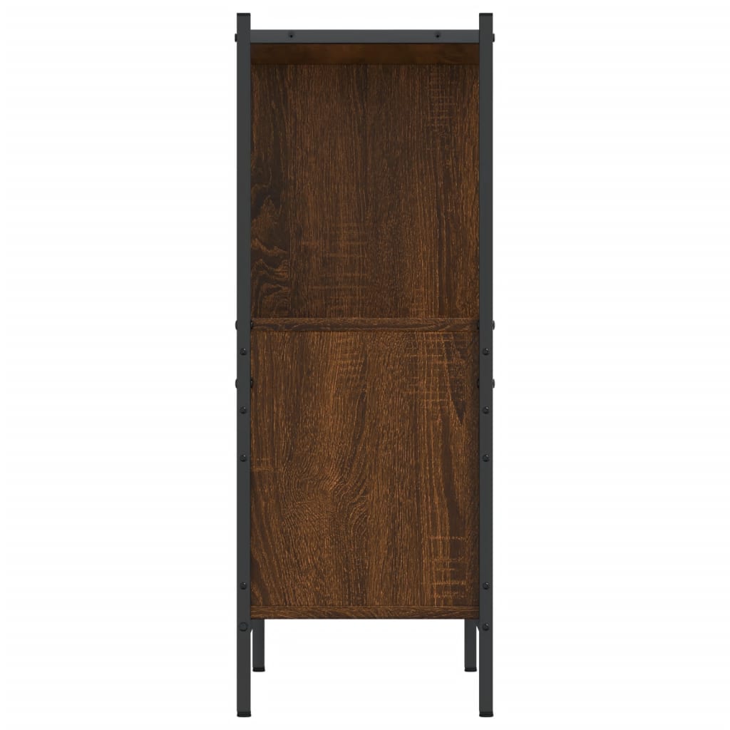 vidaXL Regał, brązowy dąb, 72x28x77,5 cm, materiał drewnopochodny