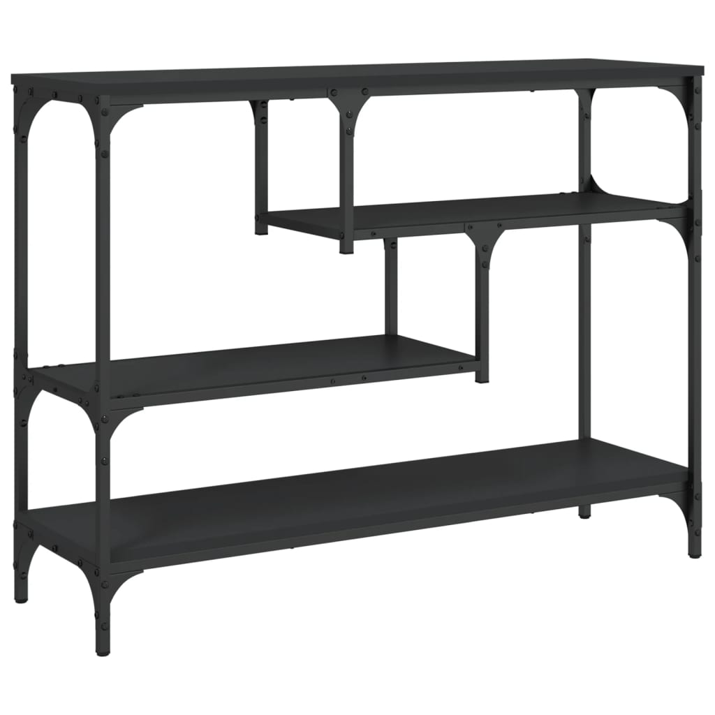 vidaXL Stolik konsolowy, czarny, 100x30x75 cm