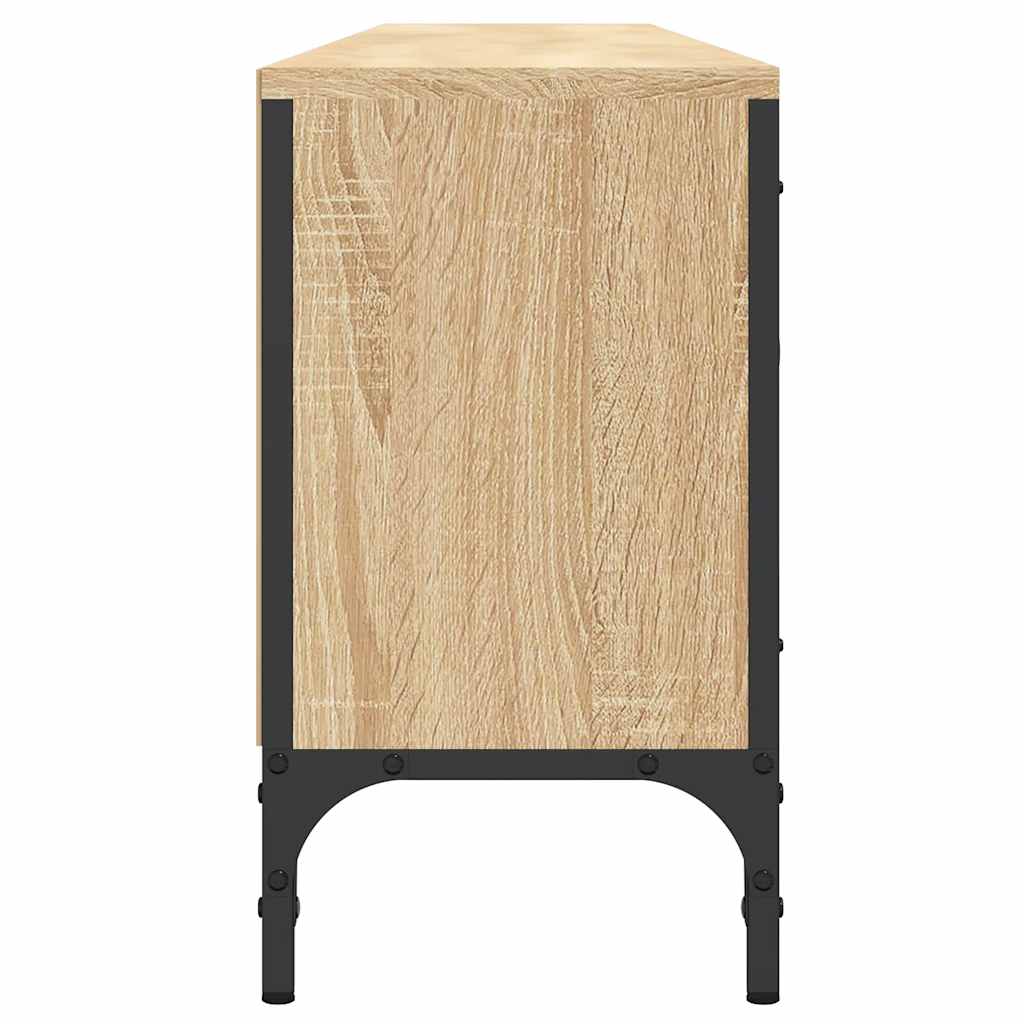 vidaXL Szafka pod TV, z szufladą, dąb sonoma, 200x25x44 cm
