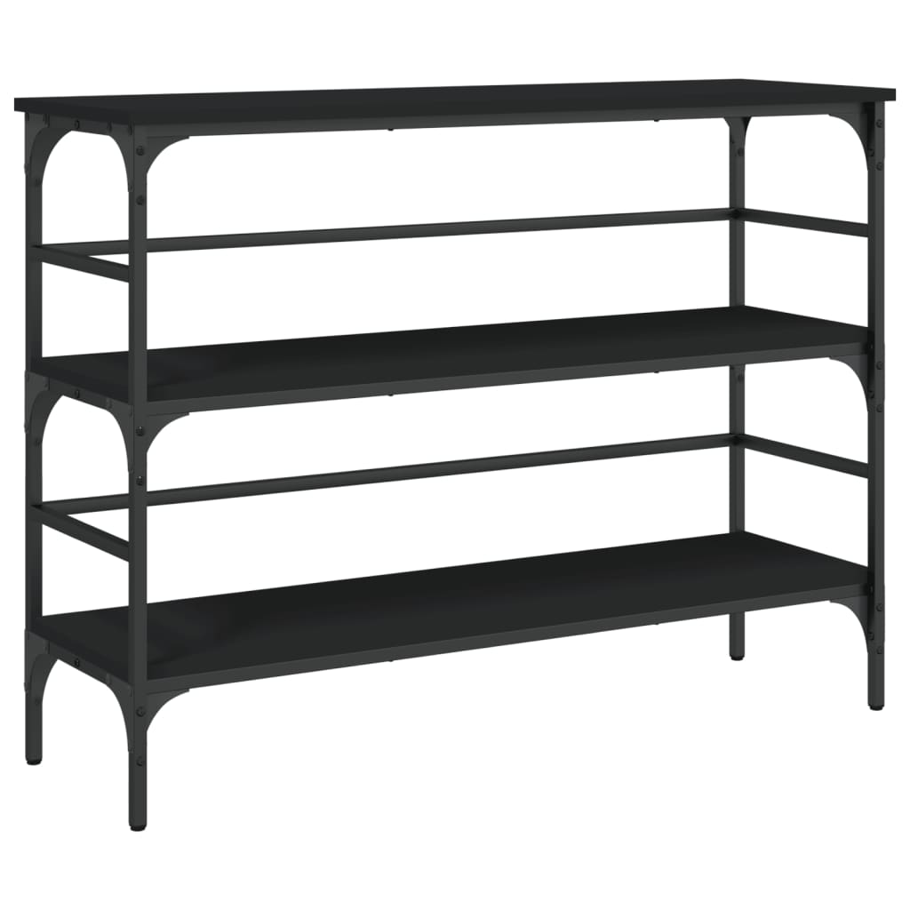 vidaXL Stolik konsolowy, czarny, 100x32x75 cm, materiał drewnopochodny