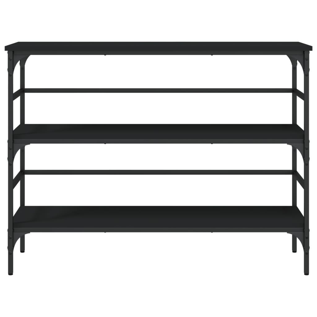 vidaXL Stolik konsolowy, czarny, 100x32x75 cm, materiał drewnopochodny