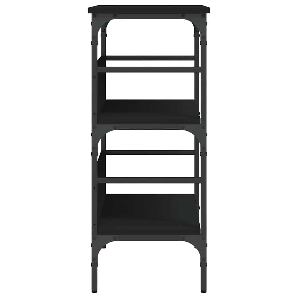 vidaXL Stolik konsolowy, czarny, 75x32x75 cm, materiał drewnopochodny