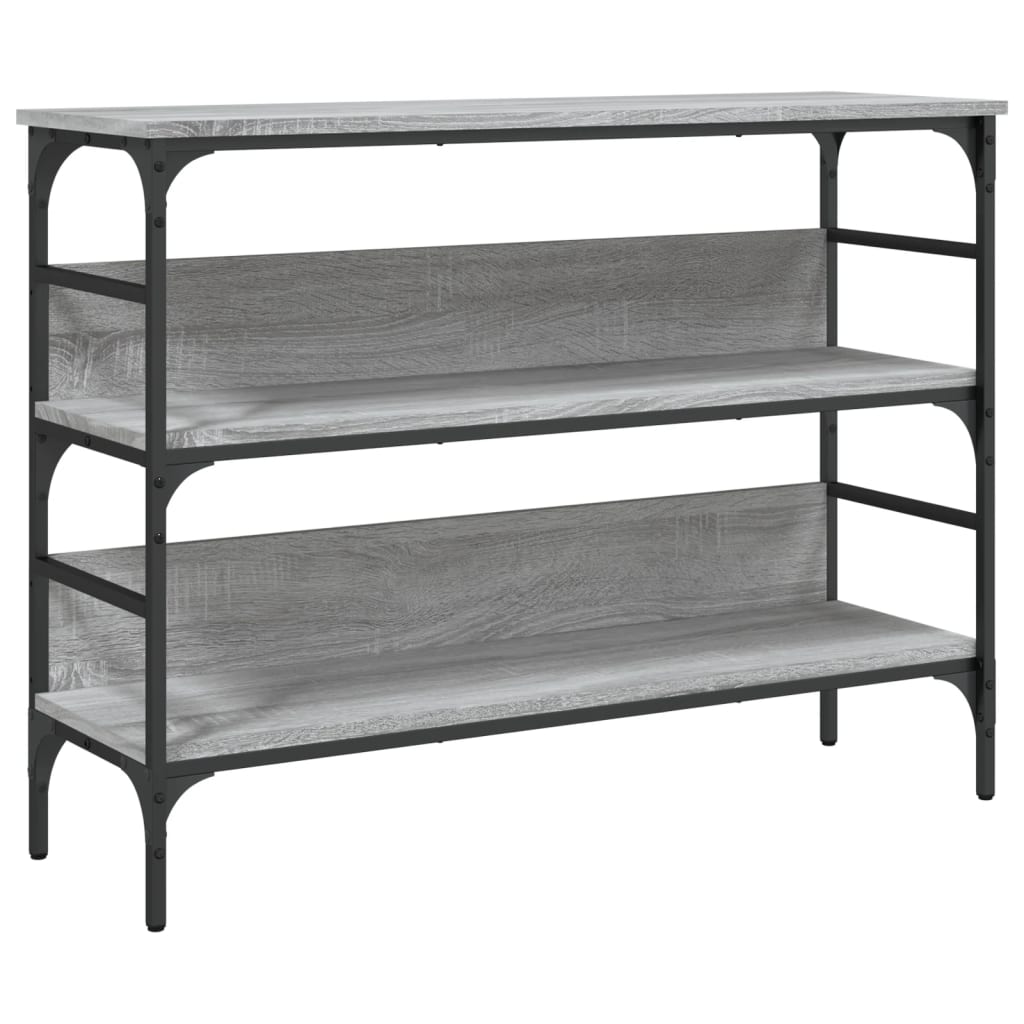 vidaXL Stolik konsolowy, szary dąb sonoma, 100x32x75 cm