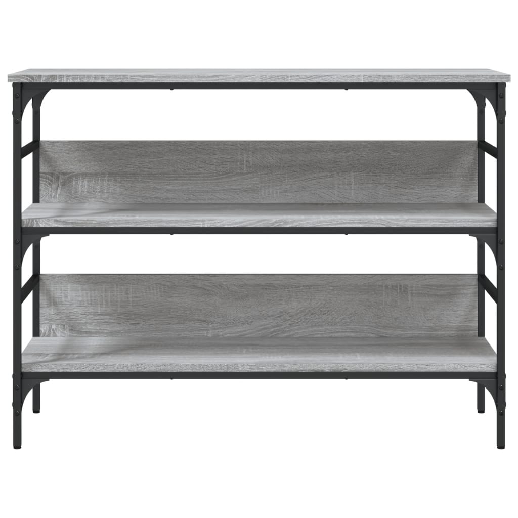 vidaXL Stolik konsolowy, szary dąb sonoma, 100x32x75 cm