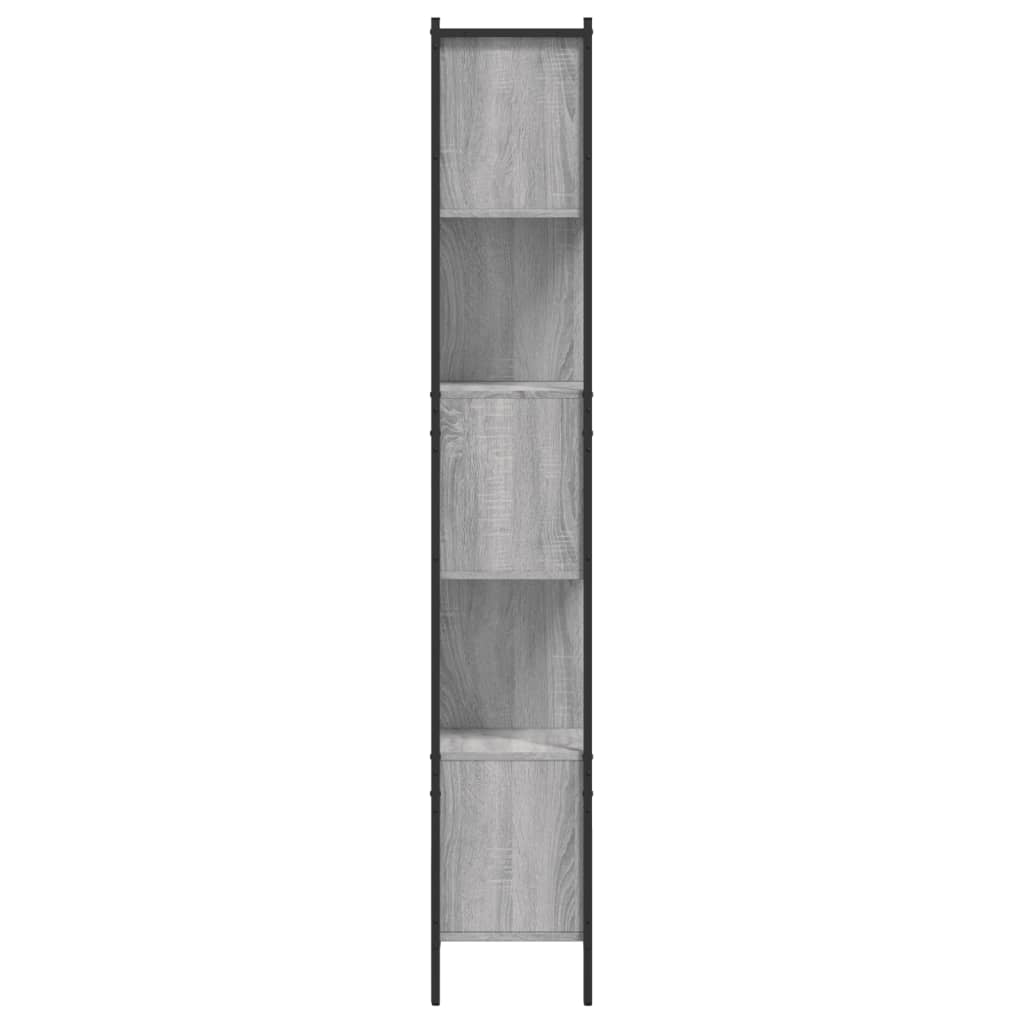 vidaXL Regał na książki, szary dąb sonoma, 102x28x172 cm