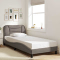 vidaXL Rama łóżka bez materaca Hvar Taupe 80x200 cm Tkanina