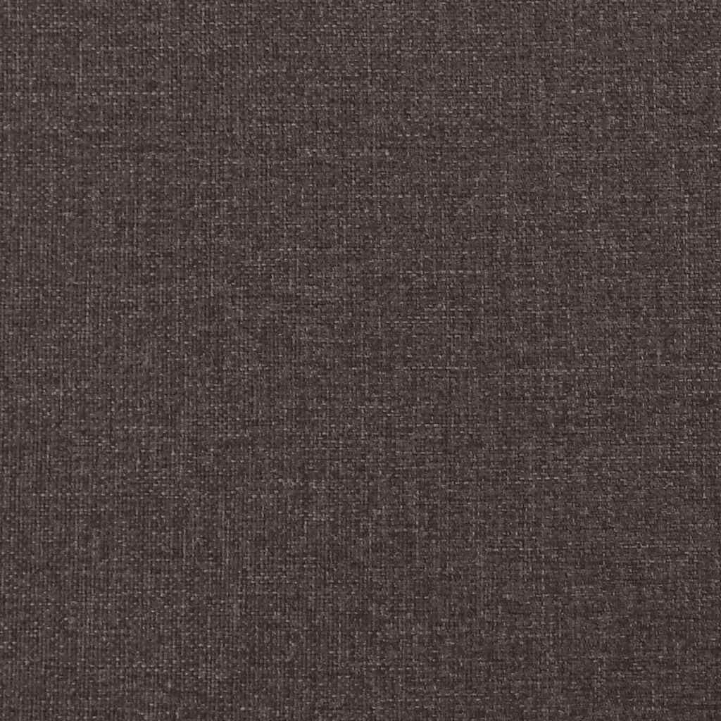 vidaXL Rama łóżka bez materaca, Hvar, ciemnobrązowa, 100x200 cm, tkaniną