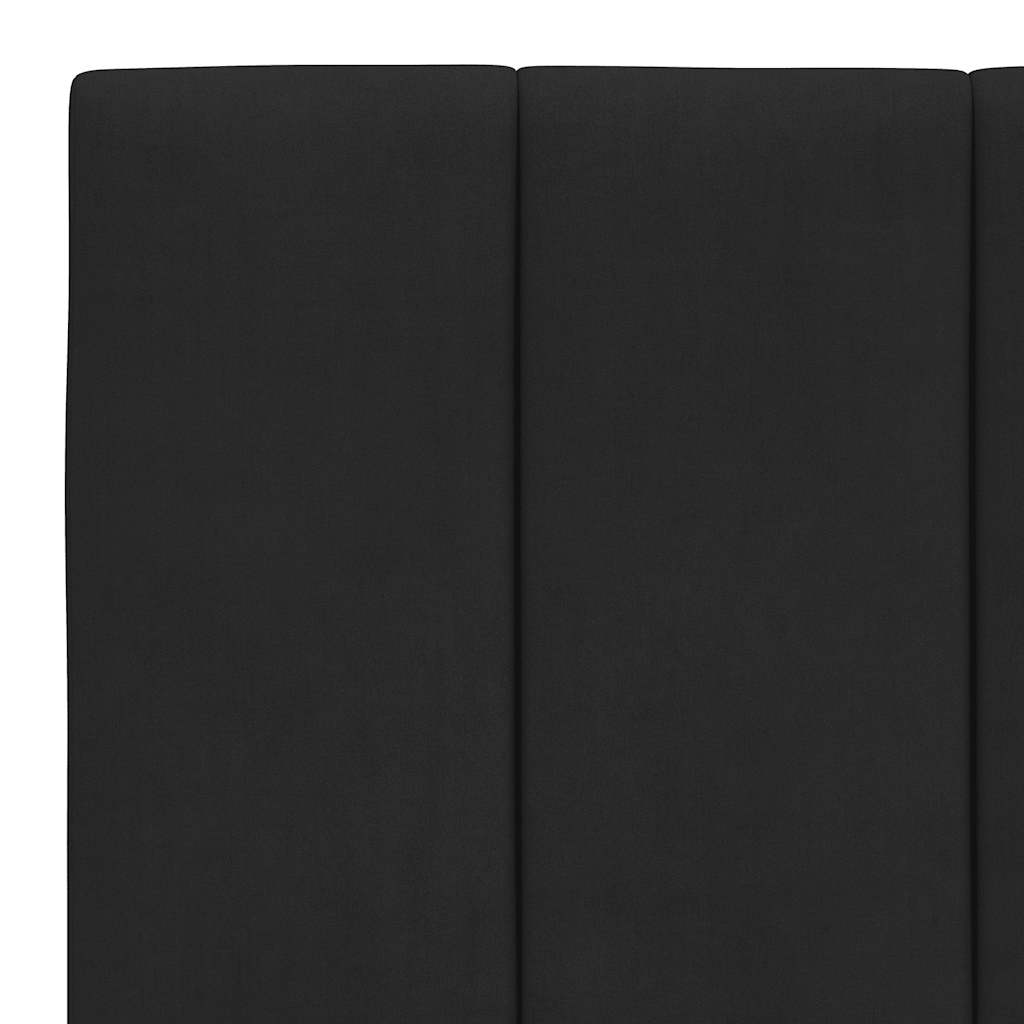 vidaXL Rama łóżka bez materaca, Hanko, czarna, 100x200 cm, aksamitna