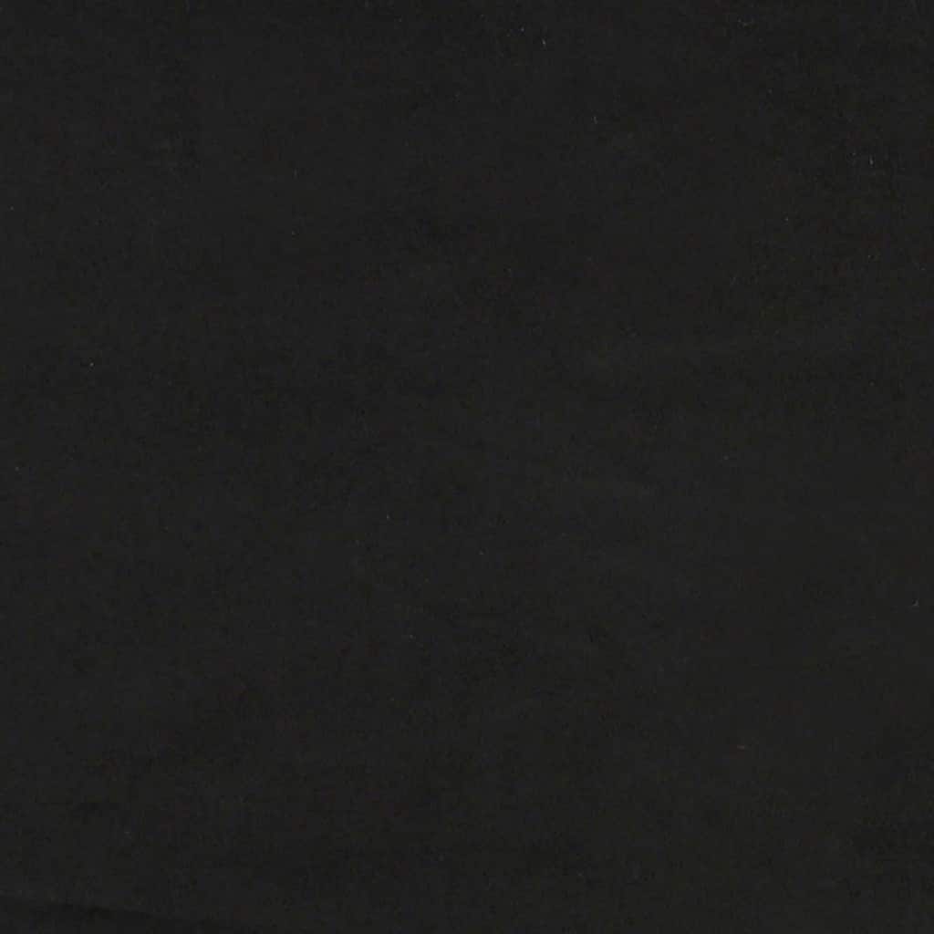 vidaXL Rama łóżka bez materaca, Hanko, czarna, 160x200 cm, aksamitna