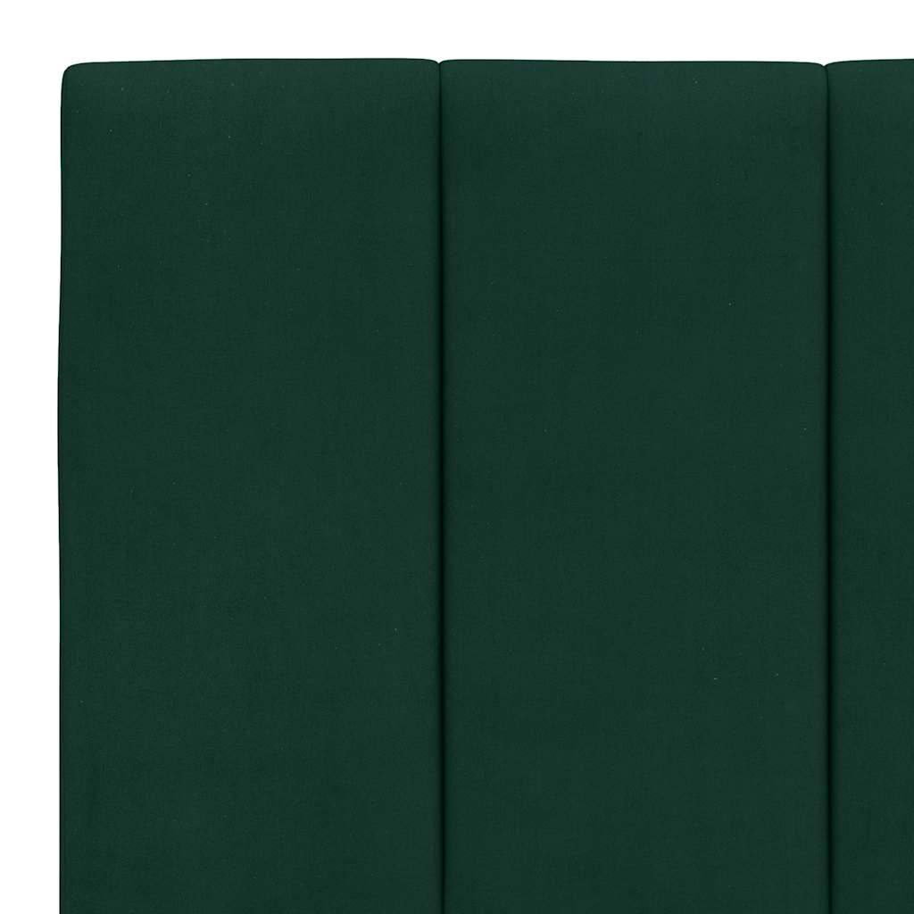 vidaXL Rama łóżka bez materaca, Hanko, ciemnozielone, 160x200 cm, aksamit