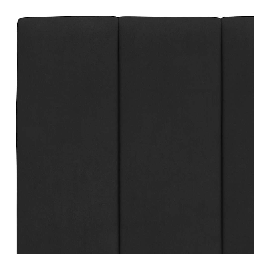 vidaXL Rama łóżka bez materaca, Hanko, czarna, 180x200 cm, aksamitna