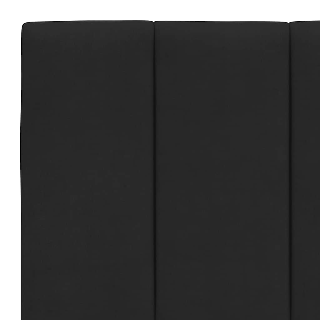 vidaXL Rama łóżka bez materaca, Hanko, czarna, 200x200 cm, aksamitna