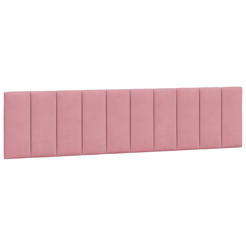 vidaXL Rama łóżka bez materaca, Hanko, różowa, 200x200 cm, aksamitna