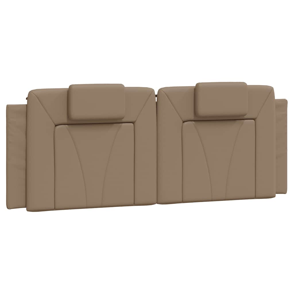vidaXL Rama łóżka, Viana, bez materaca, cappuccino, 120x200 cm, sztuczna skóra