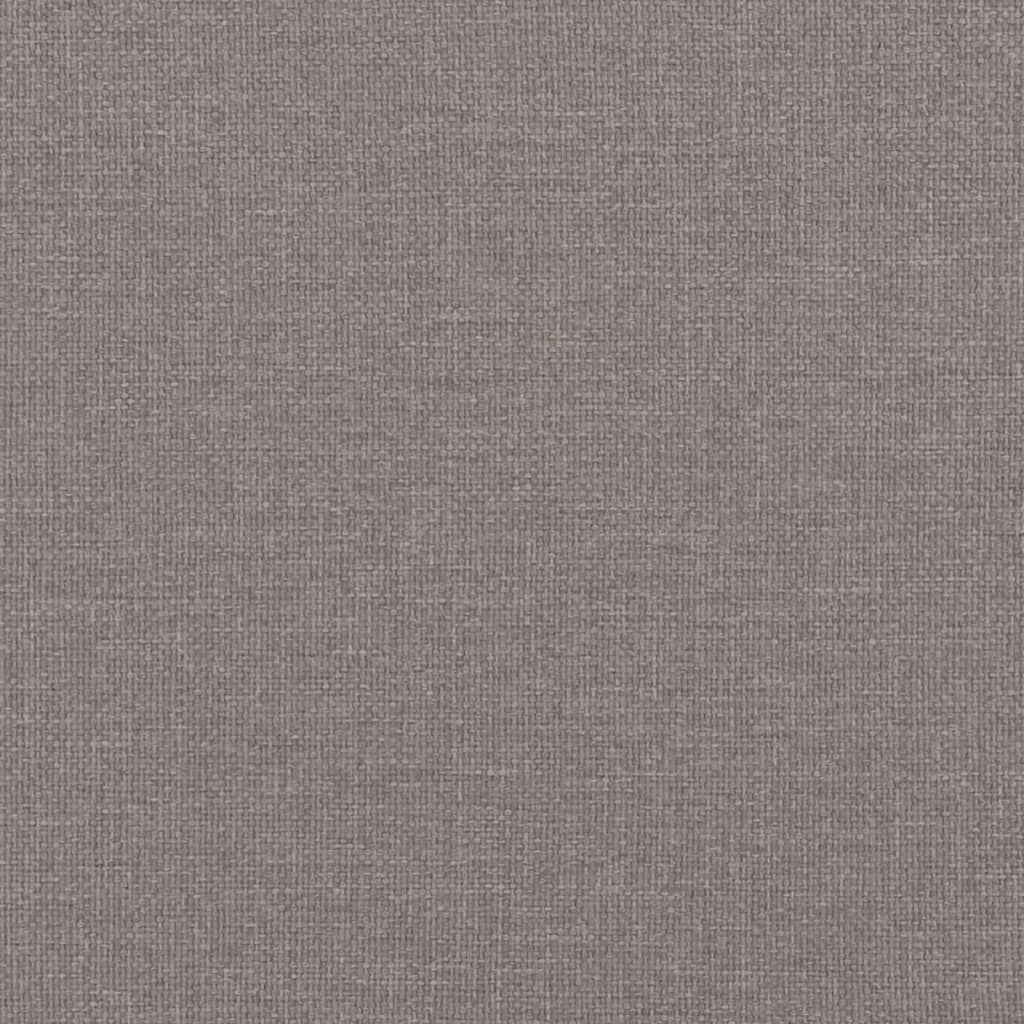 vidaXL Łóżko z materacem, Hvar, taupe, 140x190 cm, obite tkaniną
