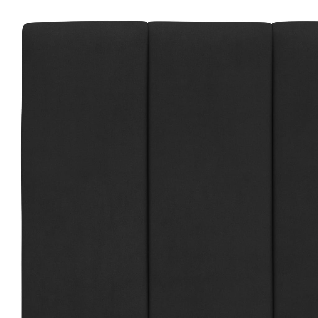 vidaXL Łóżko z materacem, Hanko, czarne, 80x200 cm, aksamitne