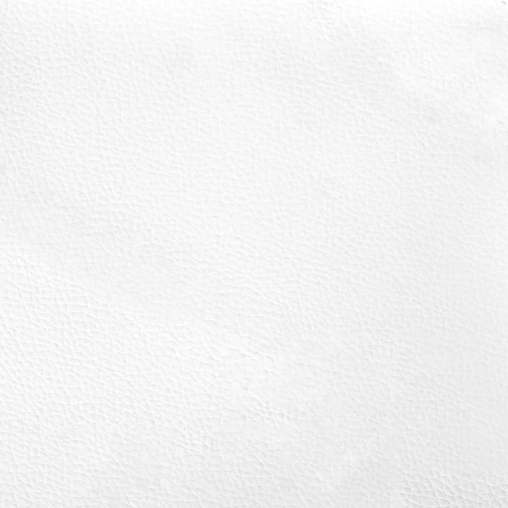 vidaXL Łóżko z materacem, Hvar, biało-czarne, 120x200 cm, sztuczna skóra