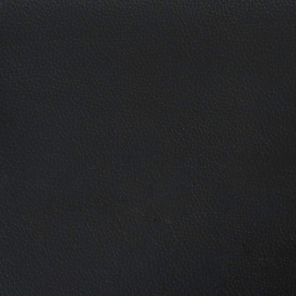 vidaXL Łóżko z materacem, Hvar, biało-czarne, 120x200 cm, sztuczna skóra