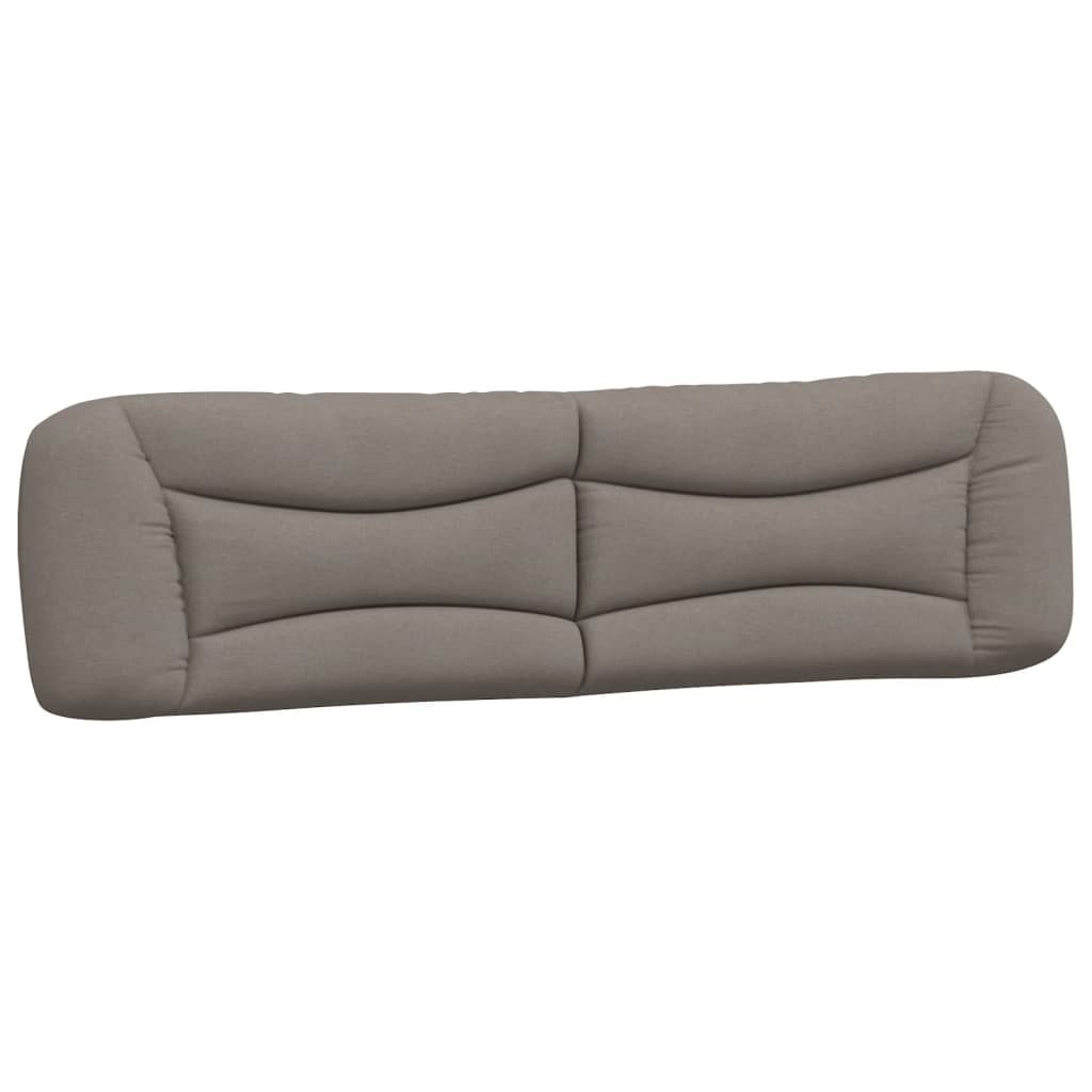 vidaXL Rama łóżka z LED bez materaca Hvar Taupe 200x200 cm Tkanina