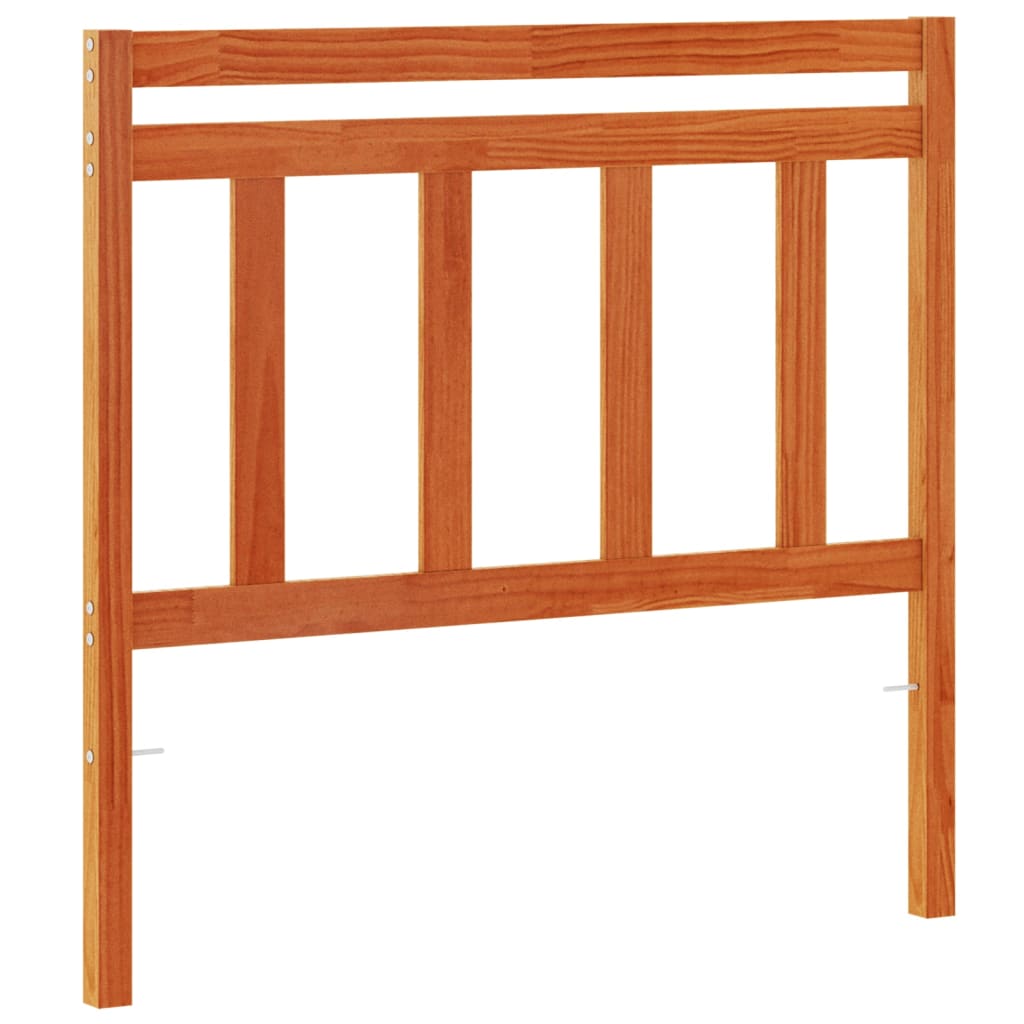 vidaXL Wezgłowie do łóżka, woskowy brąz, 100 cm, lite drewno sosnowe