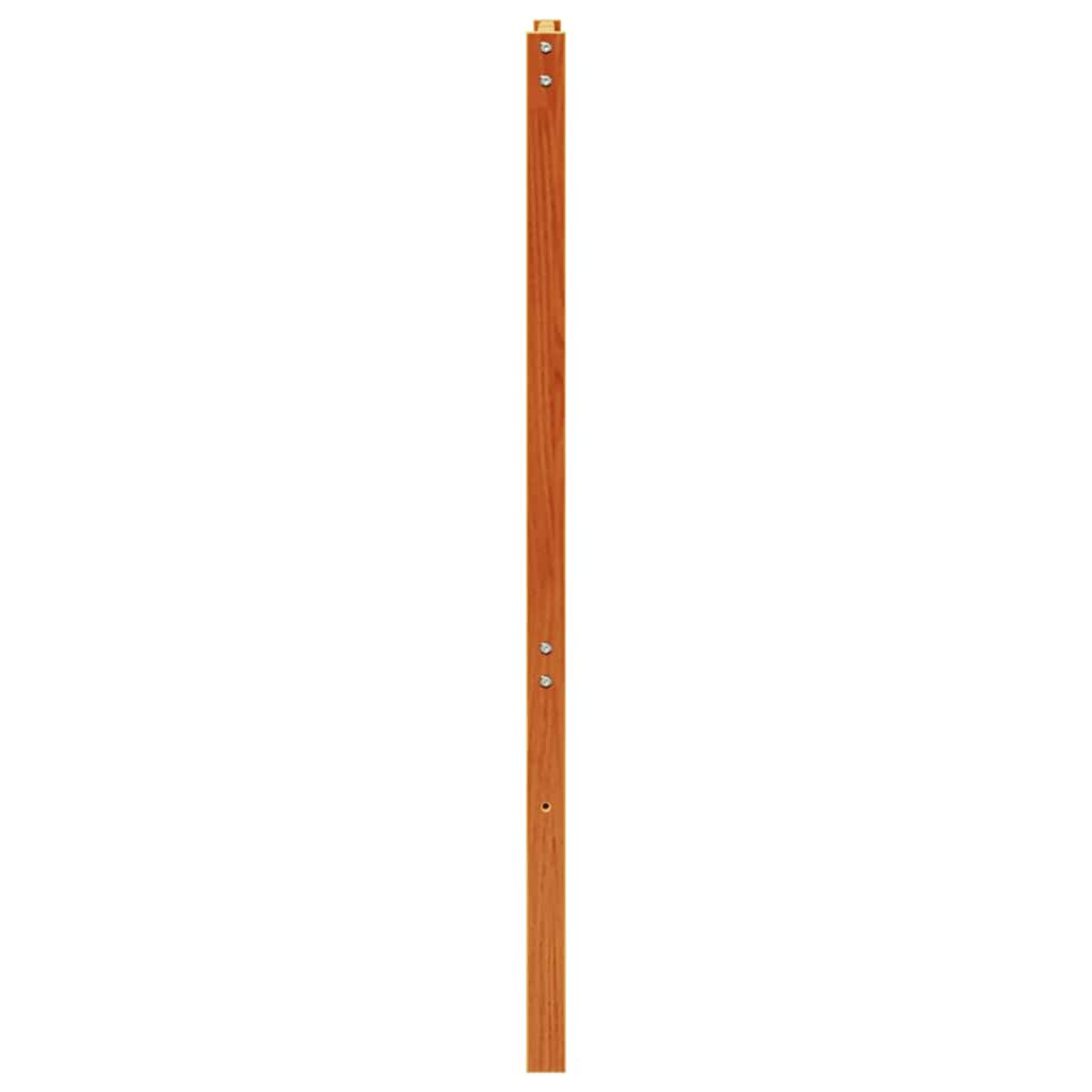 vidaXL Wezgłowie do łóżka, woskowy brąz, 150 cm, lite drewno sosnowe