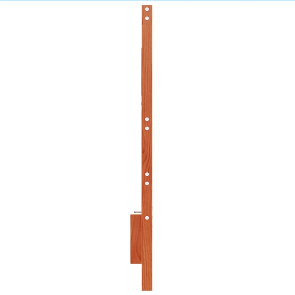 vidaXL Wezgłowie do łóżka, woskowy brąz, 135 cm, lite drewno sosnowe